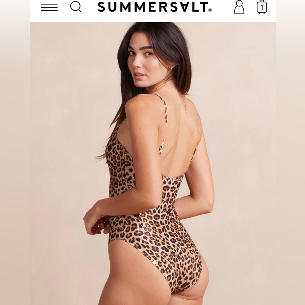 Summersalt leopard print bathing suit. brand new. Size 4